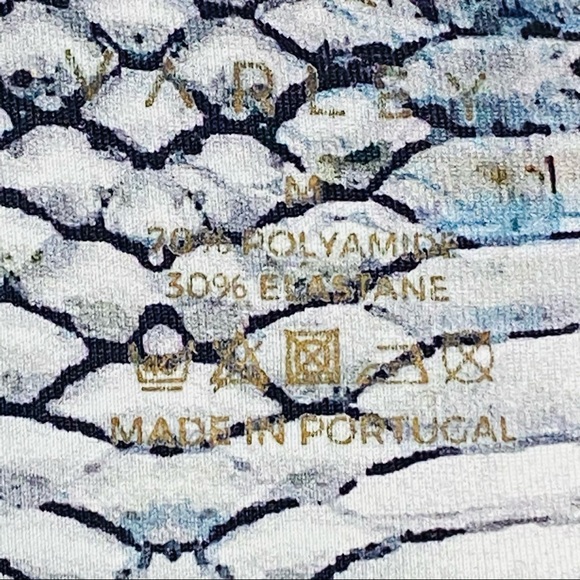 Varley Snake Print Mesh Insert 7/8 Leggings Sz M - Picture 11 of 12